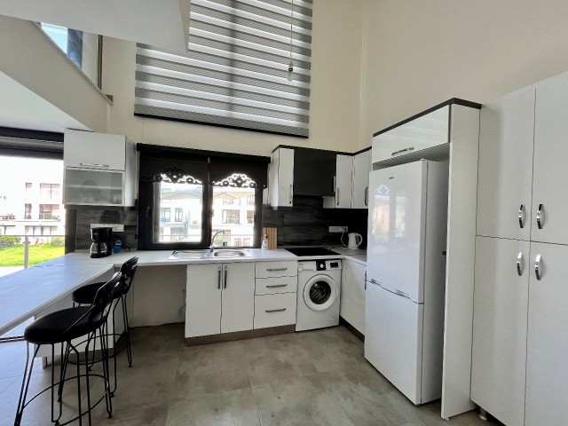 1+1 duplex apartment for rent in Kyrenia, Alsancak / Short term 