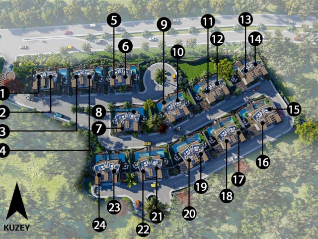 ویلا 3+1 برای فروش در کارپاز ارنکوی، قبرس شمالی