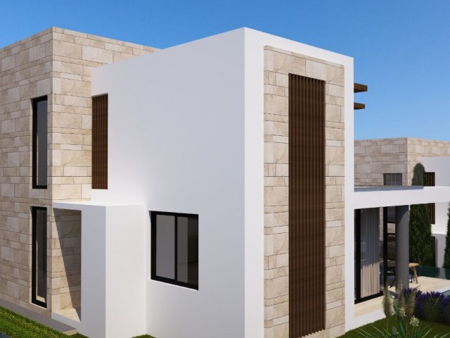 3+1 Maisonette-Villa zum Verkauf, Olivenhain mit Panoramablick und privatem Pool, Kyrenia, Nordzypern