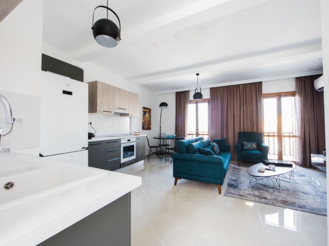 2+1 Duplex Apartment for Rent with wonderful Kyrenia Harbor and Castle view