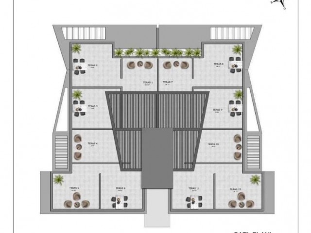 2+1 FLAT FOR SALE IN MOUNTAIN HILL SITE