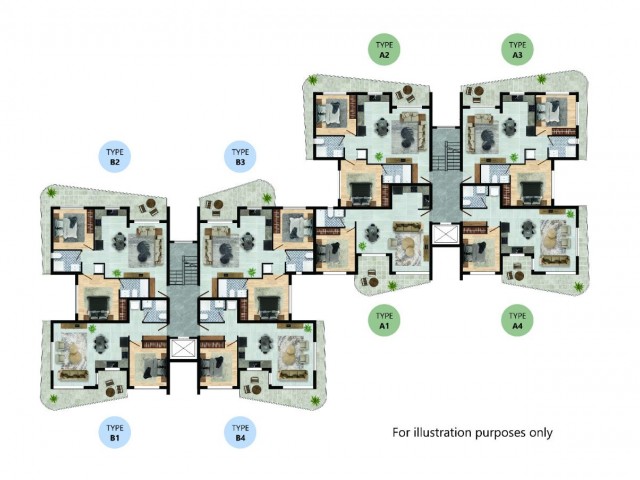 Infinity'de Isatis Firmasın'dan  Satılık Deniz Manzaralı 1+1 Daire  / Deniz manzaralı