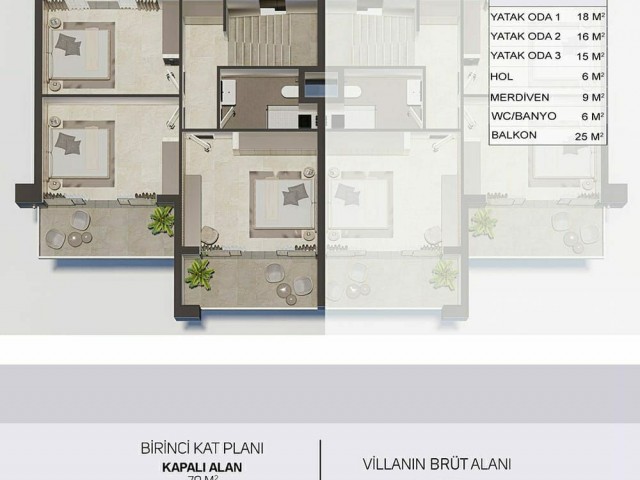 Yeniboğaziçi 3+1 Semi-Detached Villa for Sale