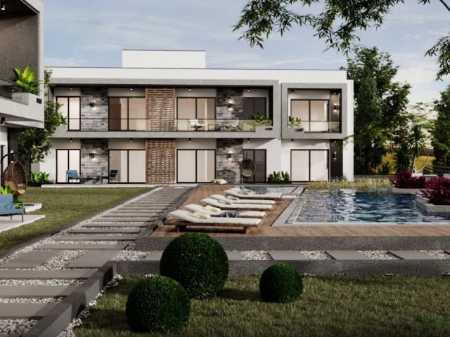 2+1 Flat For Sale With Pool In Yeşiltepe, Kyrenia, Northen Cyprus With Payment Plan