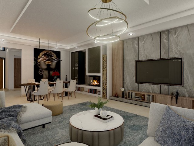 Luxury Turkish title deed villa for sale in Ozanköy