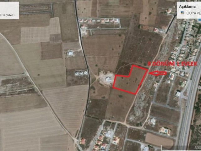 8 DECLARES OF LAND FOR SALE IN İSKELE BAHÇELER