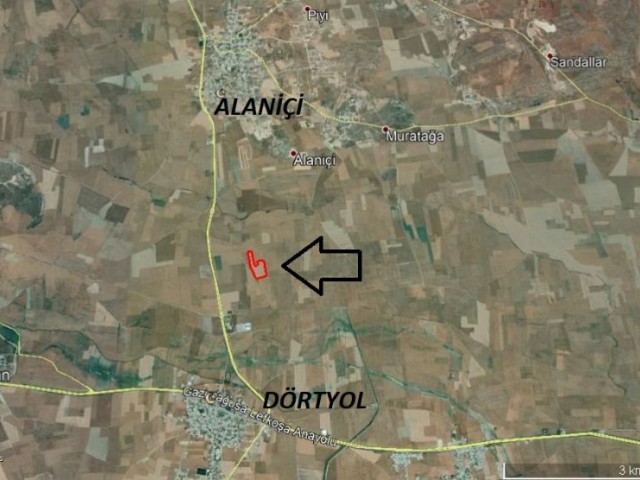 32 acres of land for sale in Famagusta-Dörtyol Region