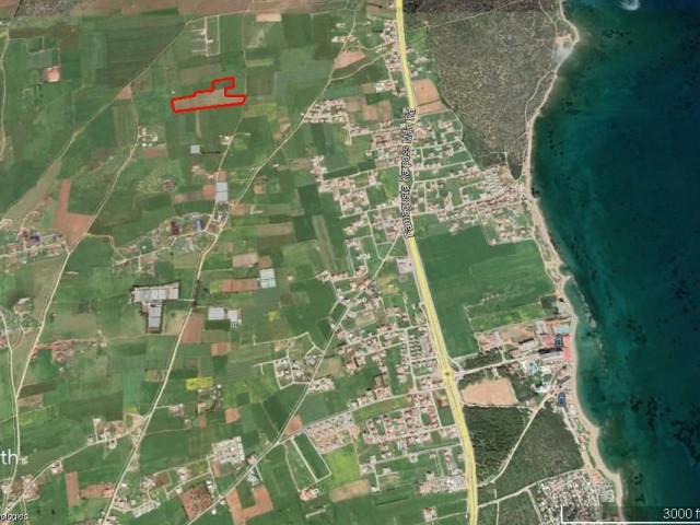 22 HEKTAR LAND MIT 2 HÄUSERN IN DER REGION FAMAGUSTA-NEWBOGAZICI ZU VERKAUFEN