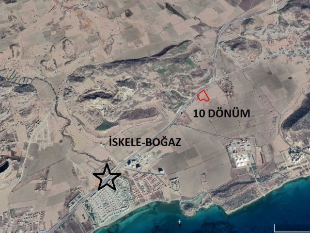10 acres of land for sale in İSKELE BOĞAZ