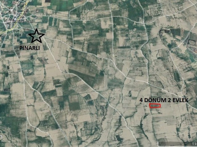 28 DOMS OF LAND FOR SALE IN PINARLI VILLAGE IN GAİMAĞUSA