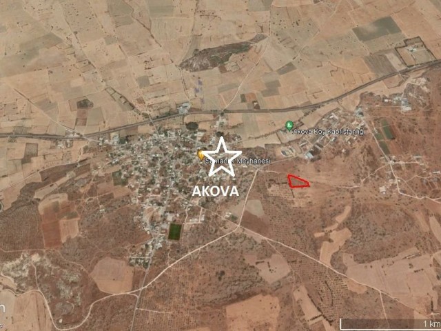 4 HEKTAR LAND ZU VERKAUFEN IN FAMAGUSTA AKOVA DORF