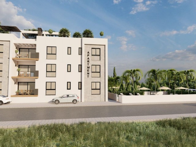 2+1 LUXURIOUS FLATS FOR SALE IN KYRENIA ALSANCAK, CYPRUS WITH MASTER BATHROOM, COMMON SWIMMING POOL