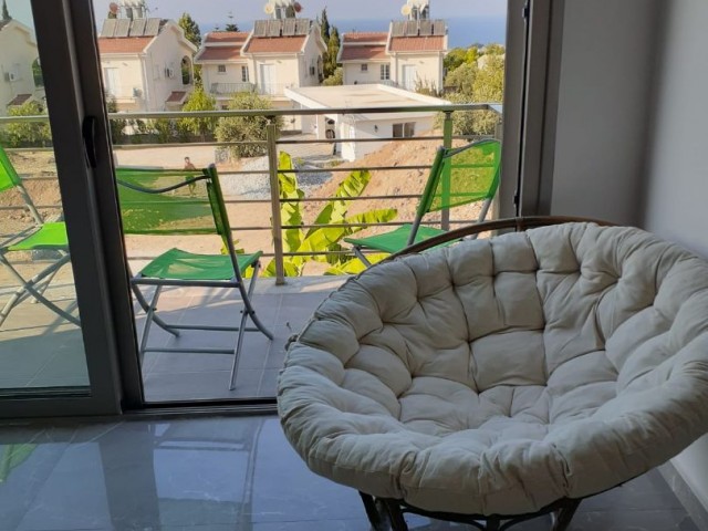 Fully Furnished 2+1 Villa with Sea View, Pool and Garden in Girne Yeşiltepe Ilgaz Region