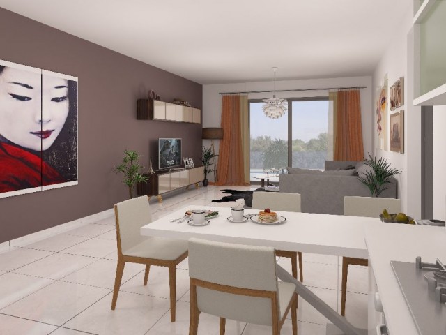 LUXURY 2+1 APARTMENT FOR SALE IN CYPRUS GİRNE CENTER IN A COMPLEX WITH POOL