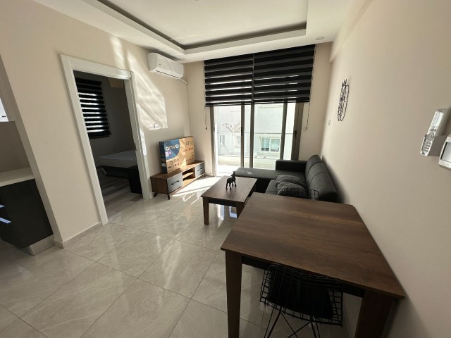 New Furnished 1+1 Apartment for Rent Near Nusmar Market in Kyrenia Center