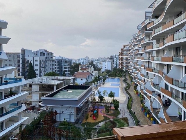 1+1 FULLY FURNISHED FLAT FOR SALE IN AKACAN ELEGANCE SITE WITH POOL IN GIRNE CENTER, CYPRUS