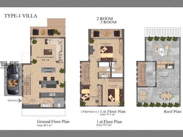 SV-3114 Villa in einem einzigartigen Projekt in Karsiyaka