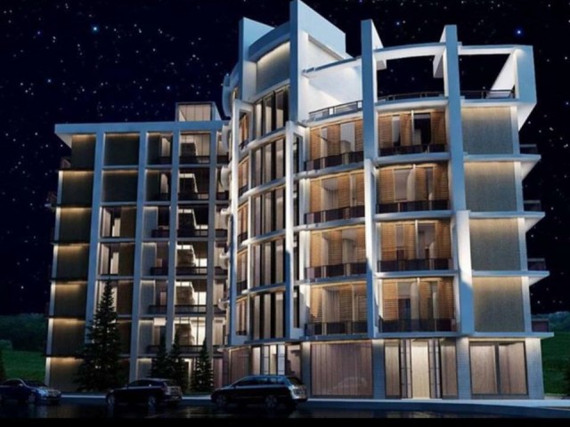 Girne merkezde LÜX APARTMANDA  2+1 daireler TÜRK MALI YENİ PROJE