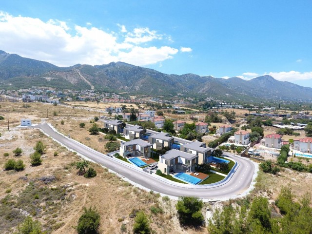 3+1 Luxus-und MODERN gestaltete Villen mit Blick auf die Berge und das Meer in CHATALKÖY! ** 