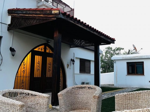 4+1 VILLA WITH MAGNIFICENT MOUNTAIN and SEA VIEWS FOR RENT IN BELLAPAIS FOR 1 MONTH ONLY IN August ** 