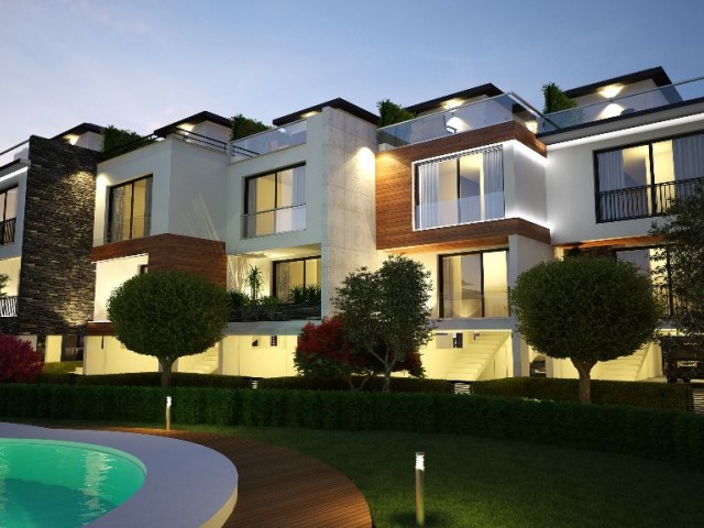 TWIN VILLAS WITH A MOUNTAIN AND SEA VIEW COMMON SWIMMING POOL IN GIRNE