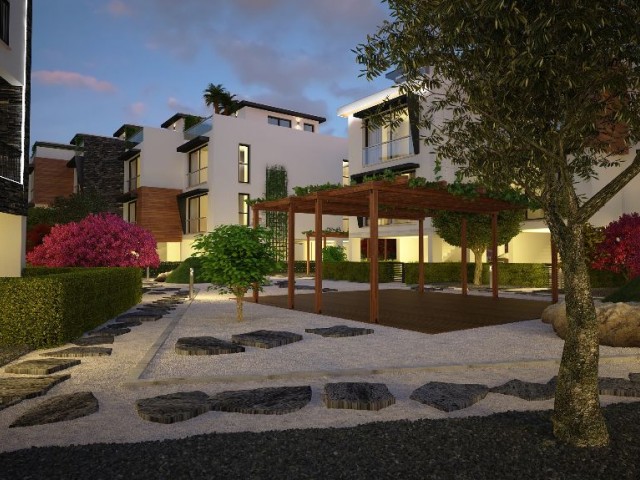 TWIN VILLAS WITH A MOUNTAIN AND SEA VIEW COMMON SWIMMING POOL IN GIRNE