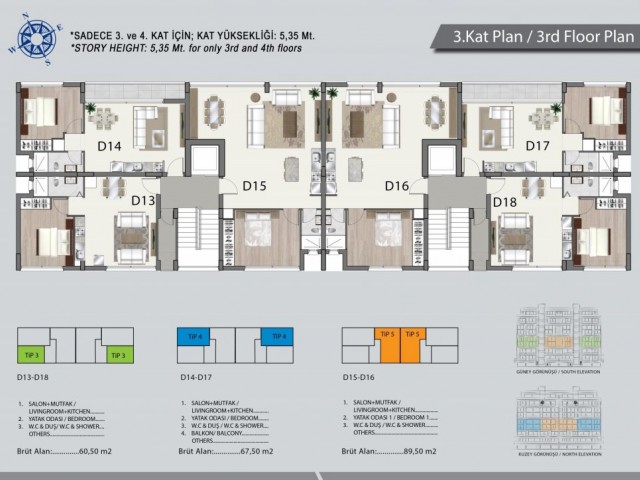 1 bedroom flat for sale in kyrenia city center 