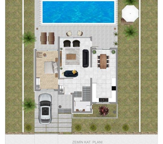 Nice 4 Bedroom Villas For Sale Location Near Seaside Karsiyaka Kyrenia (Sea And Mountain Vie Llogara National Park) ** 