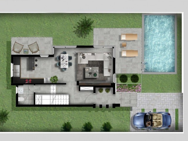 Nice 3 Bedroom Villa For Sale Location Alsancak Kyrenia (Private s ① Pool) ** 
