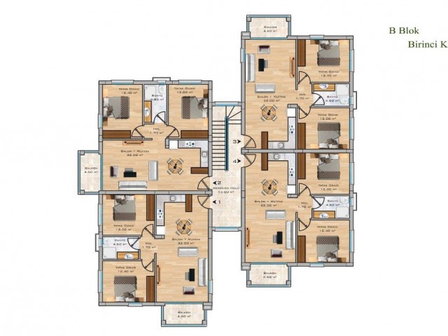 Nice 2 Bedroom Apartment For Sale Location Saklı Kent 2 Lapta Girne