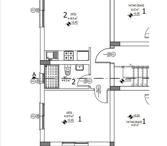 Schöne 1-Zimmer-Wohnung zu verkaufen Lage New Port Kyrenia in der Nähe von Oscar Hotel Girne (mit Bürogenehmigung)