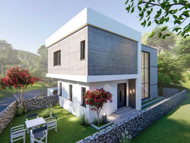 Elegante Villen mit 4 Schlafzimmern zum Verkauf, Standort Karmi Valley Homes Kyrenia.