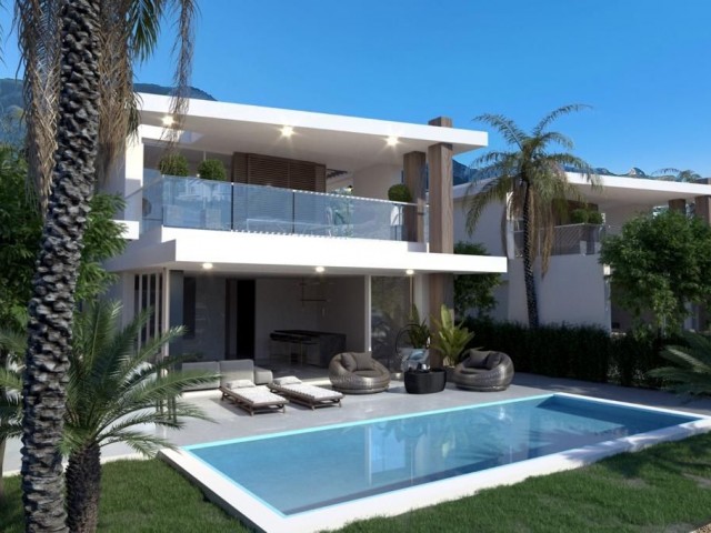 Schöner Bungalow und Maisonette-Villa mit 3 Schlafzimmern zum Verkauf, Lage Azure Conse in der Nähe von Esentepe Beach, Korineum Golf Club Esentepe Girne