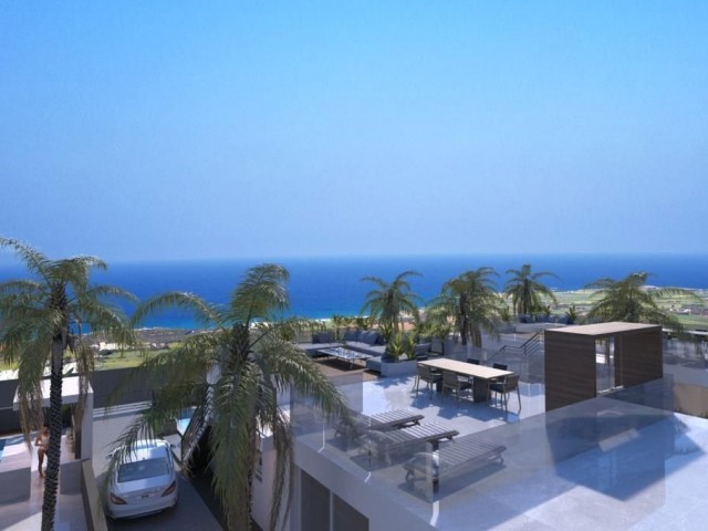 Schöner Bungalow und Maisonette-Villa mit 3 Schlafzimmern zum Verkauf, Lage Azure Conse in der Nähe von Esentepe Beach, Korineum Golf Club Esentepe Girne