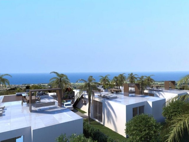 Schöner Bungalow und Maisonette-Villa mit 3 Schlafzimmern zum Verkauf, Lage Azure Conse in der Nähe von Esentepe Beach, Korineum Golf Club Esentepe Girne