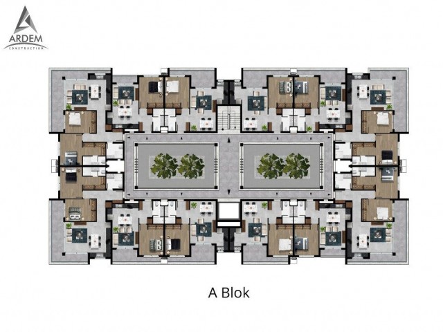 Elegante 1-, 2- und 3-Zimmer-Wohnung zum Verkauf, Lage Avangart Prime in der Nähe des Baris Park Kyrenia