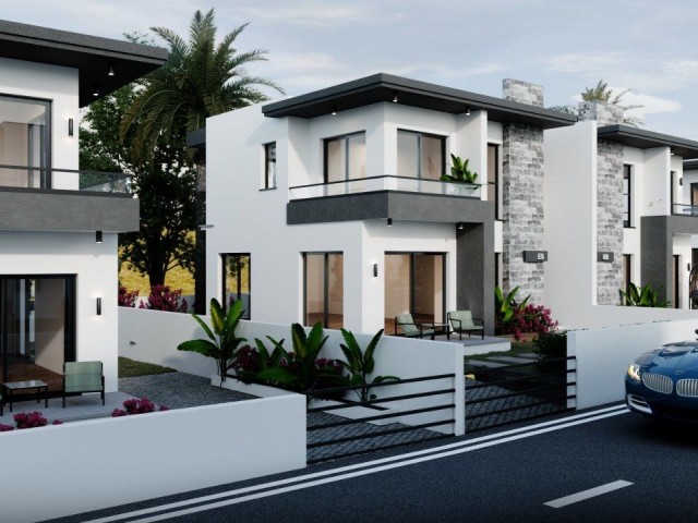 Nice 3 Bedroom Duplex Villas For Sale location Green Hills Yesiltepe Alsancak Girne