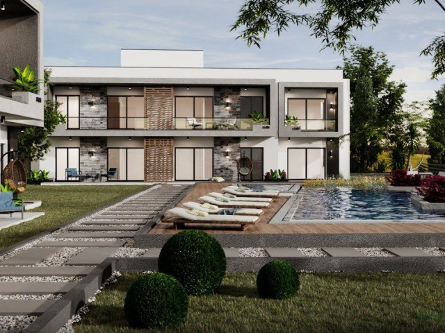 Nice 3 Bedroom Duplex Villas For Sale location Green Hills Yesiltepe Alsancak Girne