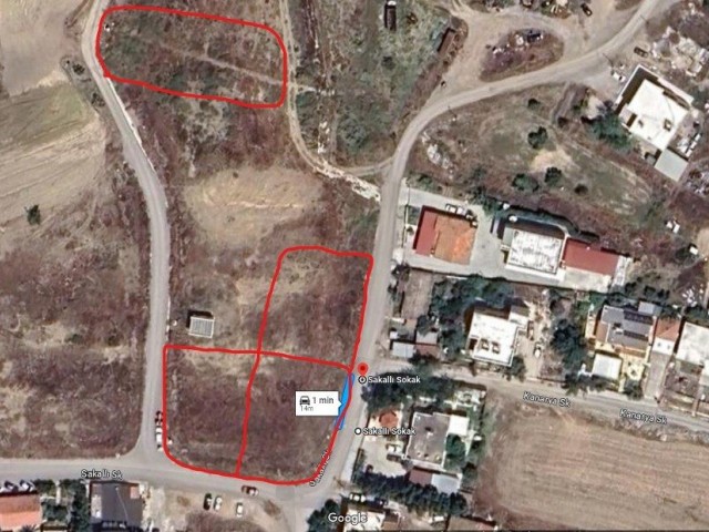 4 Plots For Sale Location Hamitkoy Lefkosa (With Building Permission)(Turkish Title Deeds)