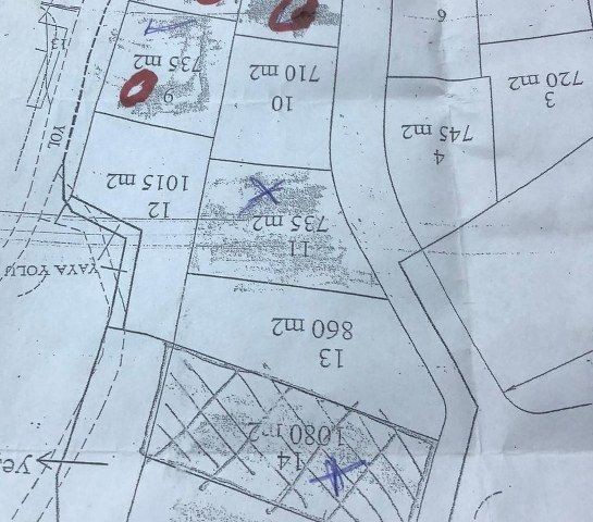 4 Plots For Sale Location Hamitkoy Lefkosa (With Building Permission)(Turkish Title Deeds)