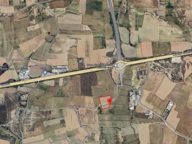 6690m2 Land For Sale Location Haspolat Near Lefkosa Highway (Turkish Title Deed)