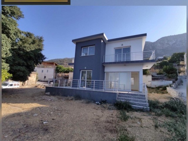 Brandneue Villa mit 3 Schlafzimmern zum Verkauf, Standort Başpınar Village (mit wunderschönem Meer- und Bergblick) Lapta Girne (dieses makellose Haus ist ein ungewöhnlicher Fund)