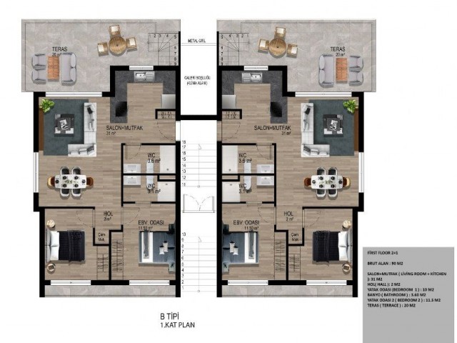 Elegant 1,2 and 3 Bedroom Apartment For Sale Location Lapta Prestige Homes Girne