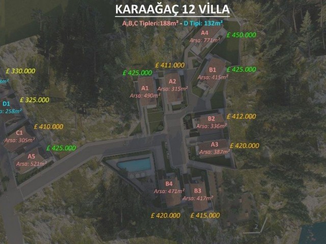 Nice 3 Bedroom Villa For Sale Location Karagac Pinewood Girne