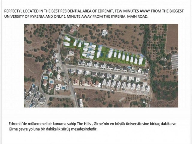 Villa mit 3 Schlafzimmern zum Verkauf, Standort Edremit Girne (mit atemberaubendem Blick auf die Fünf-Finger-Berge und das Mittelmeer)