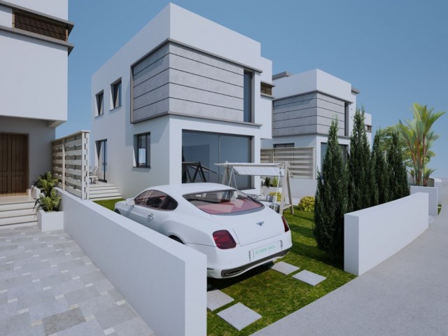 Last 2 Modern Design 3+1 Villas for Sale in Nicosia Demirhan Region