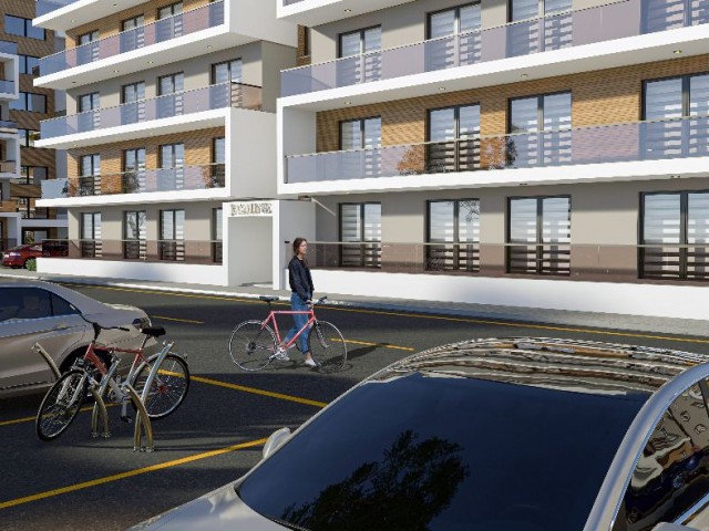 1+1, 2+1 and 3+1 Flats in a Site with Term Pool from the Company in Geçitkale, the New Star of Northern Cyprus