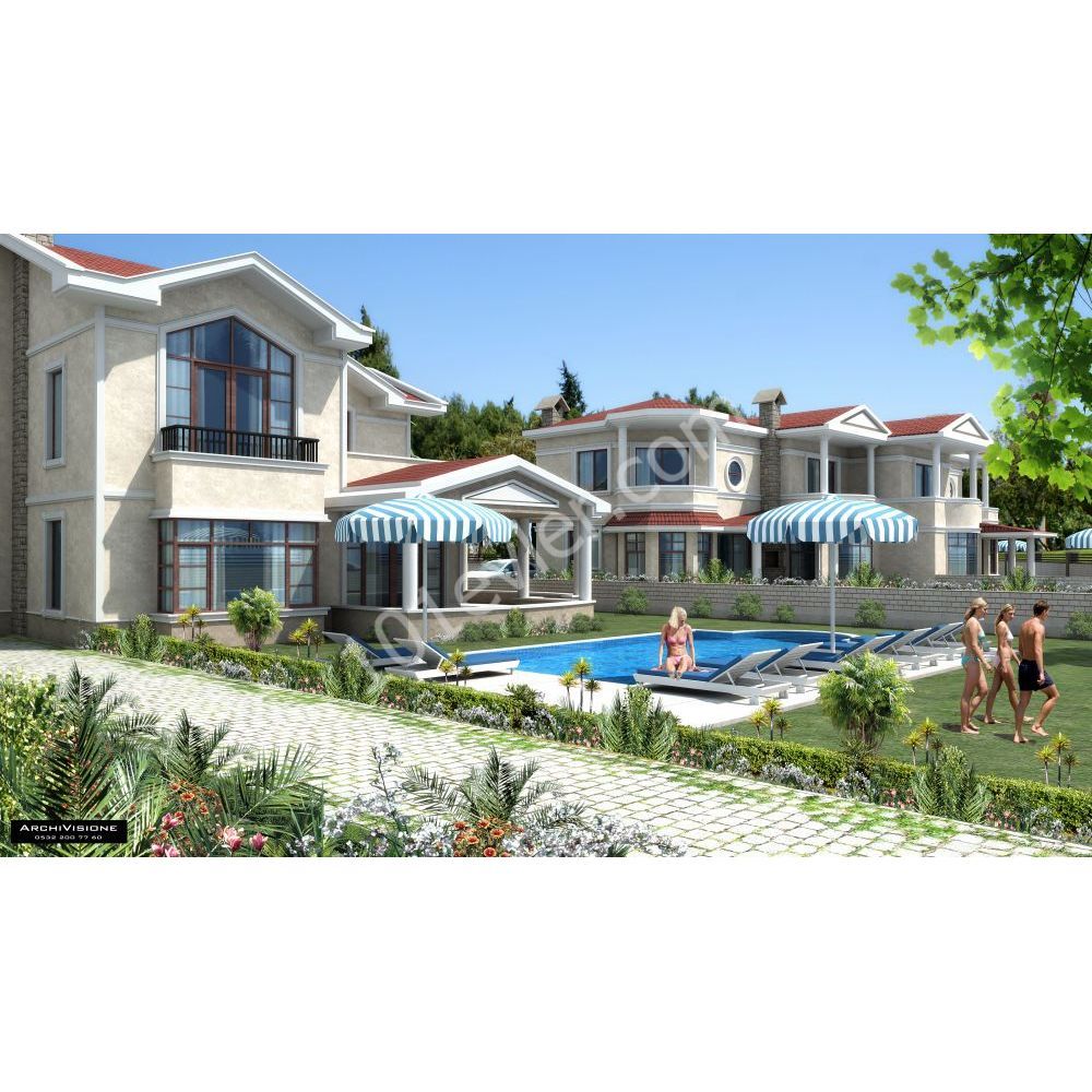 3 bed villa & pool, Alsancak