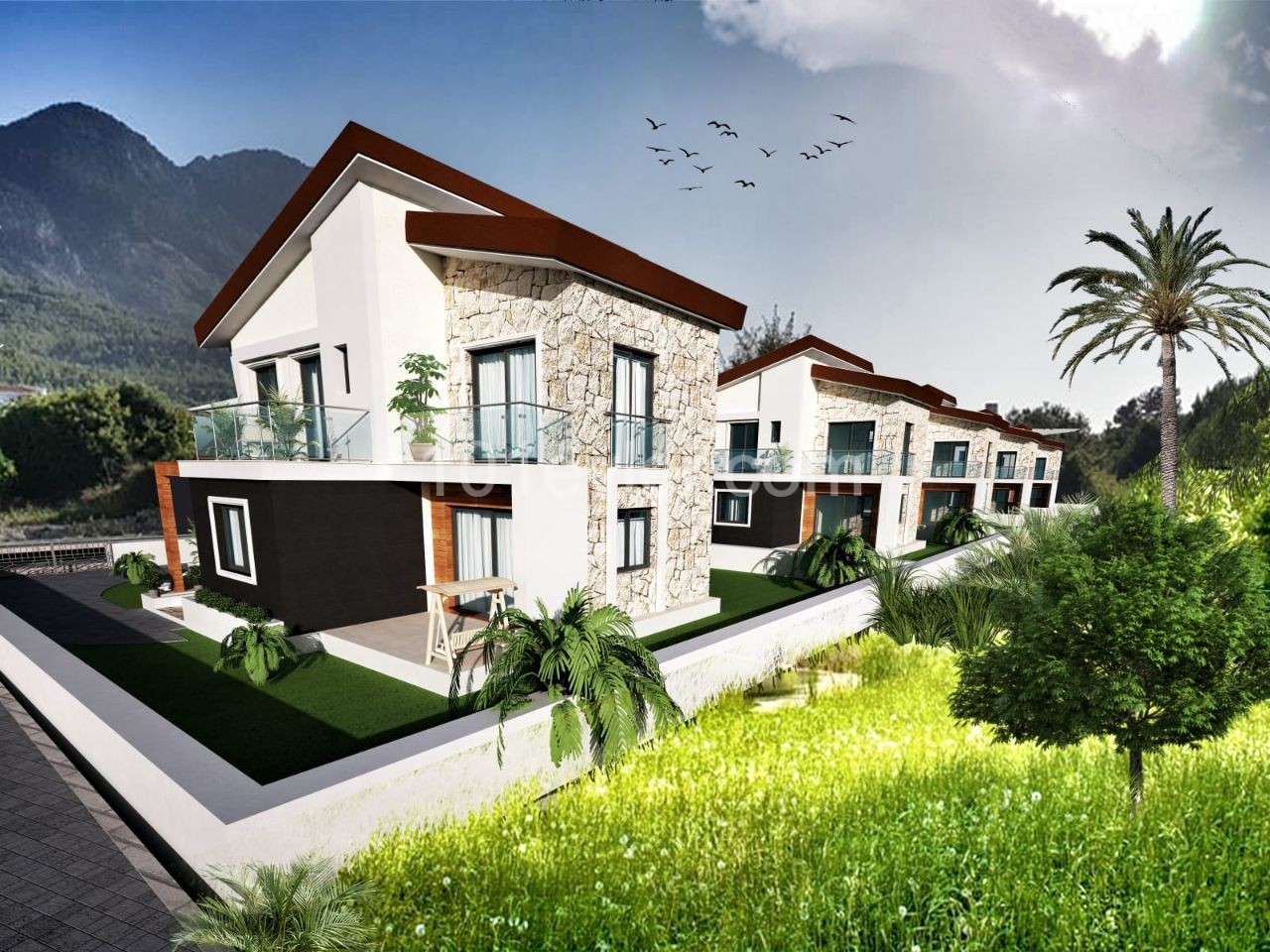 3 + 1 DETACHED VILLAS FOR SALE IN LAPTA ** 