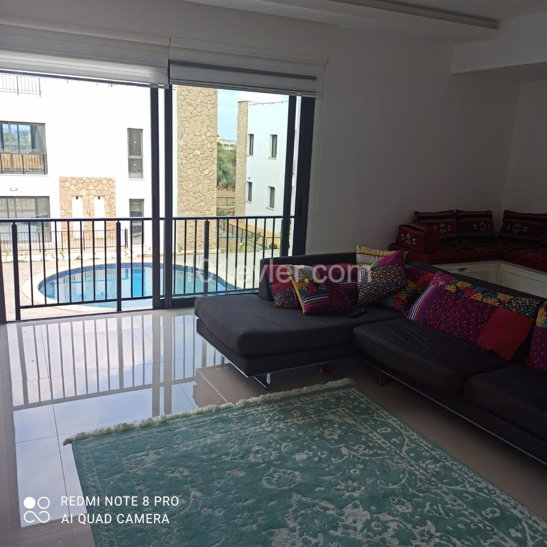 Apartment for Sale with Private Terrace with 3 +1 Pool in Kyrenia Zeytinlik ** 